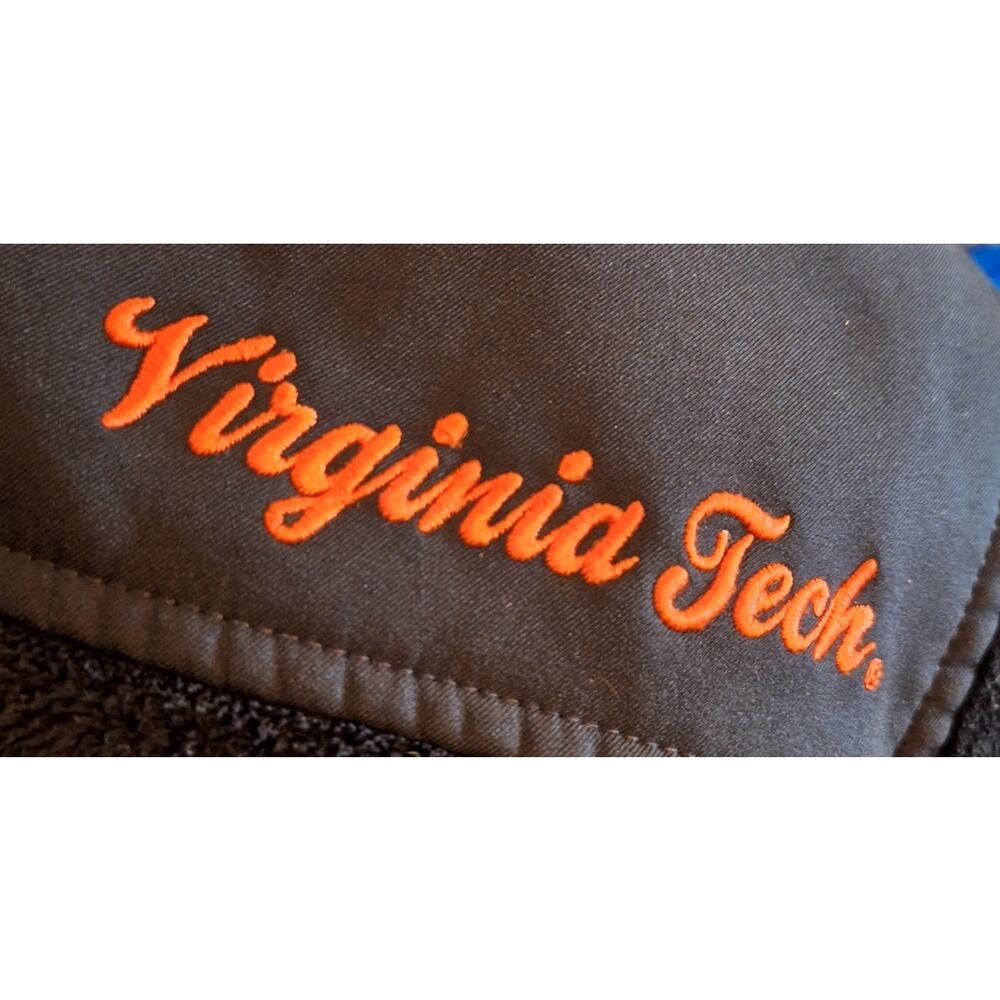 Columbia Black Fleece Jacket with Orange VT Logo - Picture 6 of 7